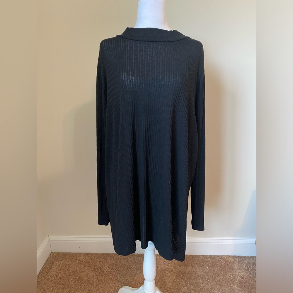 Lane Bryant Womens Long Sleeve Ribbed Lightweight Sweater Size 26/28